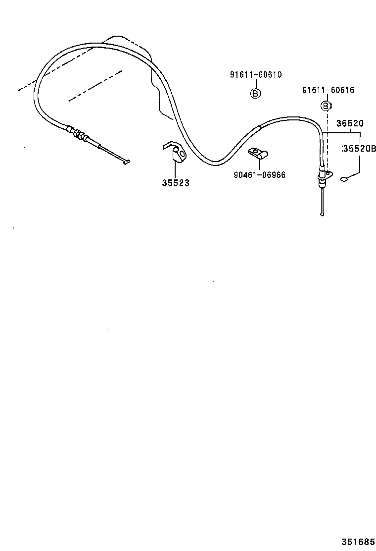 35523-30110 CLAMP, THROTTLE CABLE product image
