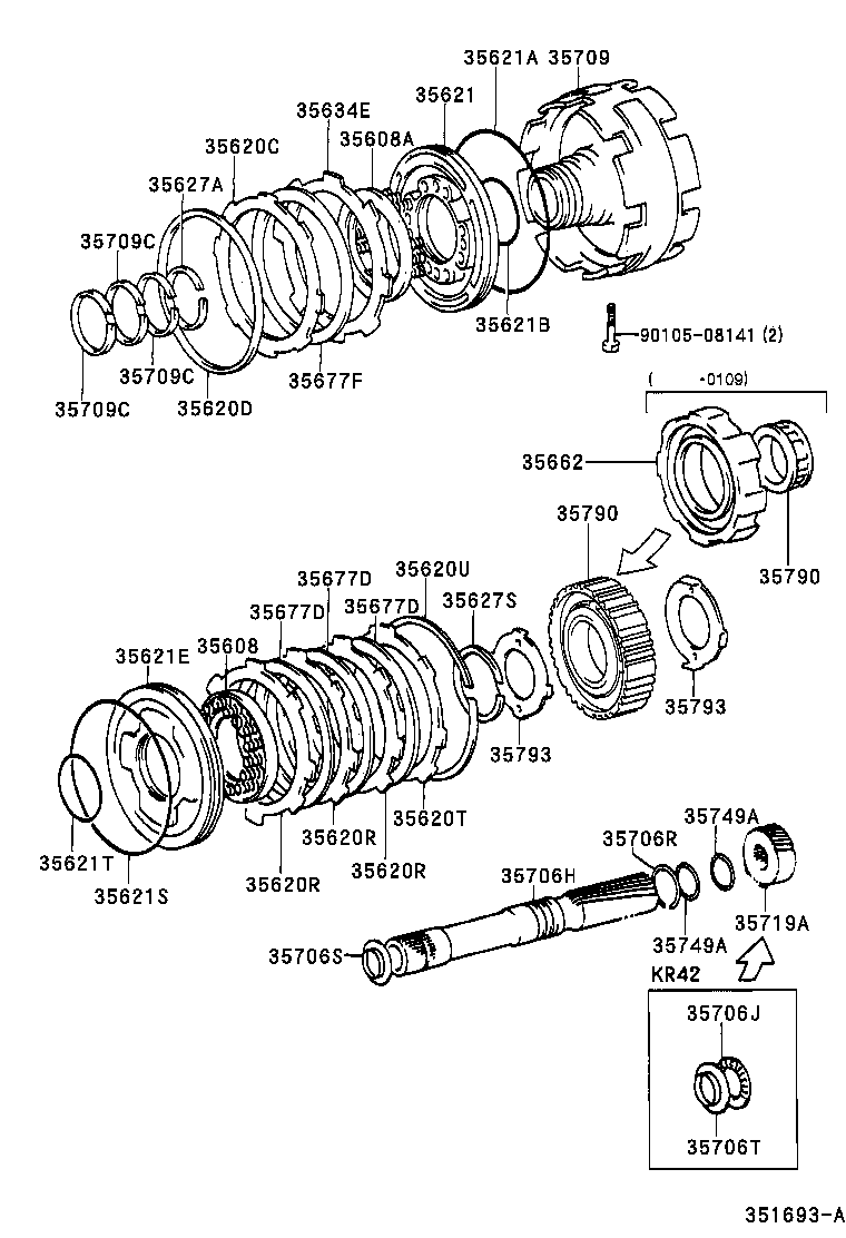 35790-22040 CLUTCH ASSY, 1 WAY product image