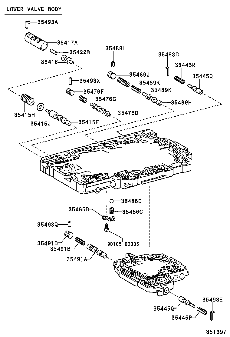 90501-28025 SPRING, COMPRESSION (FOR B-2 ACCUMULATOR PISTON) product image