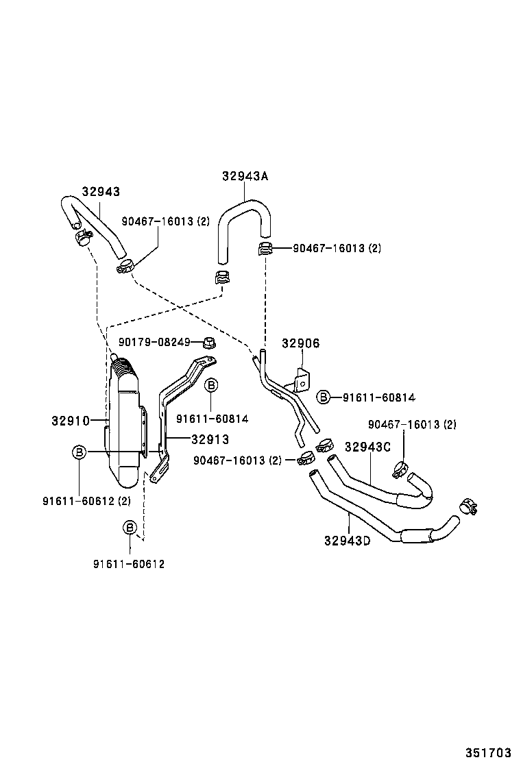 32926-30020 CUSHION, OIL COOLER TUBE(ATM) product image