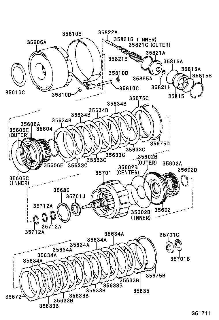 35612-0C010 PISTON, FORWARD CLUTCH product image