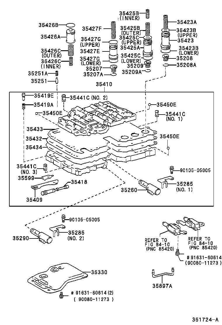 Toyota 35410-35680 BODY ASSY, TRANSMISSION VALVE