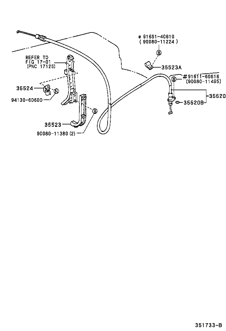 35501-0C010 ROD SUB-ASSY, PARKING LOCK product image