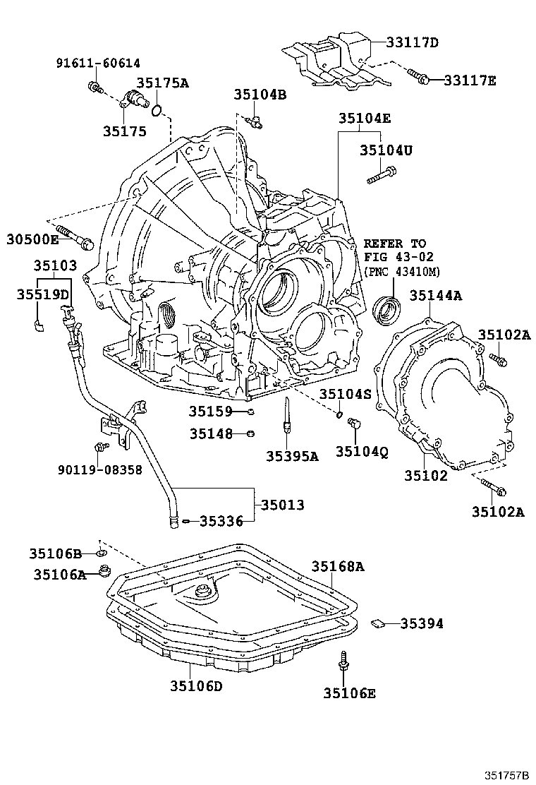 35013-21021 TUBE SUB-ASSY, TRANSMISSION OIL FILLER product image