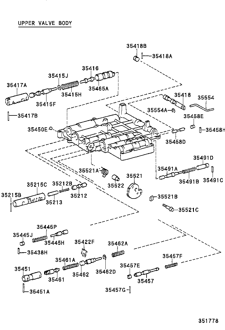 35410-20340 BODY ASSY, TRANSMISSION VALVE product image