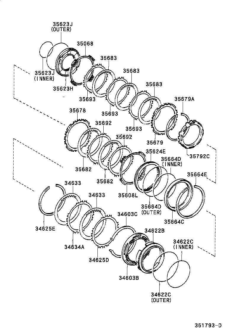 35608-52010 SPRING SUB-ASSY, 2ND BRAKE PISTON RETURN product image