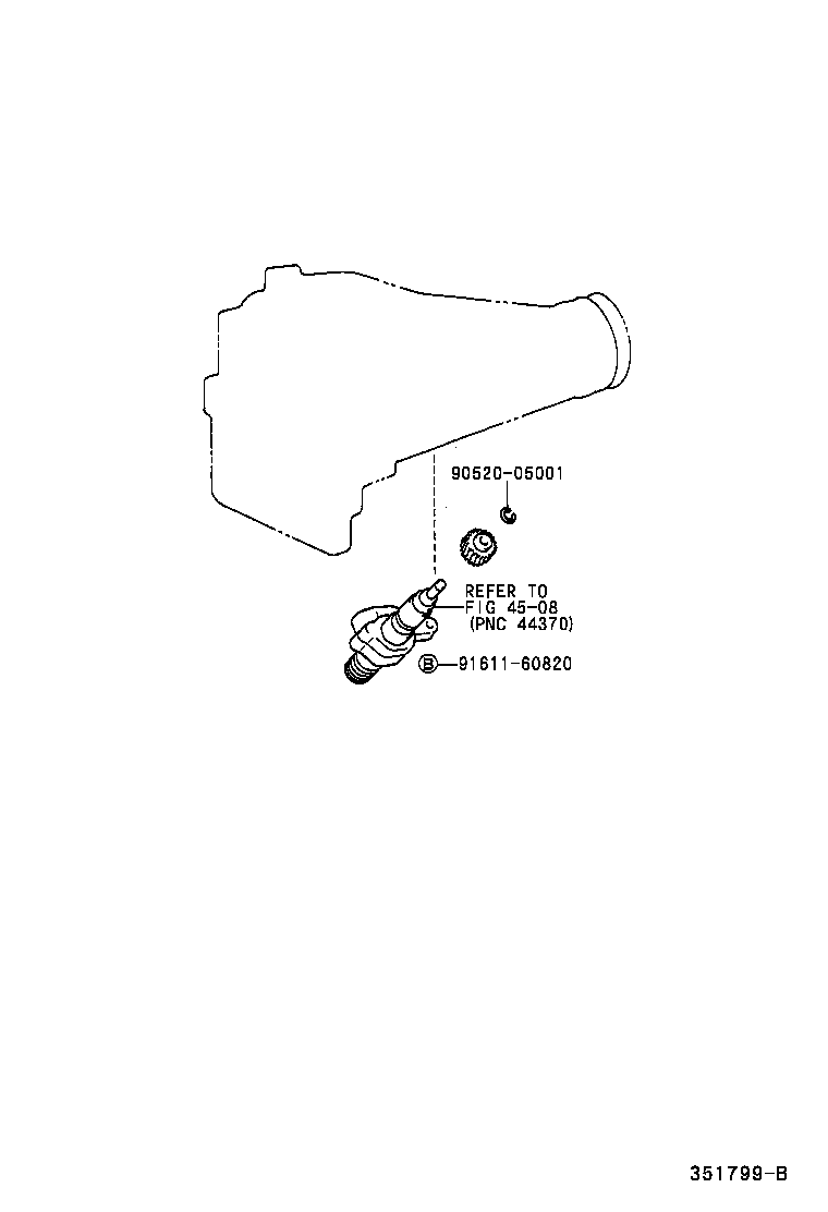 33482-29255 GEAR SUB-ASSY, SPEEDOMETER DRIVEN (ATM) product image
