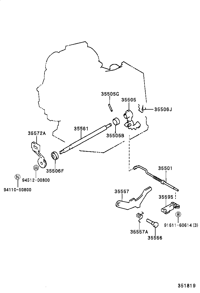 35520-21070 CABLE ASSY, THROTTLE product image