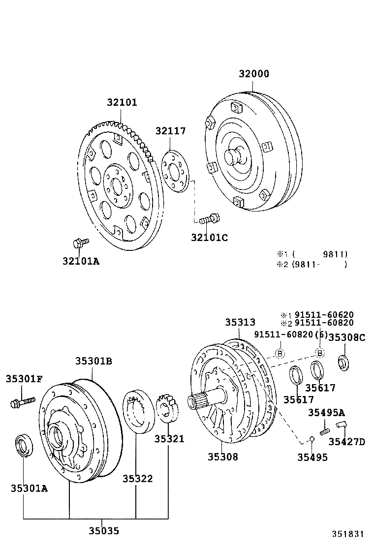 35321-60021 GEAR, FRONT OIL PUMP DRIVE product image