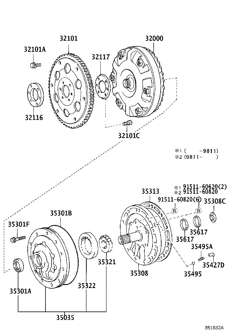 35321-25030 GEAR, FRONT OIL PUMP DRIVE product image