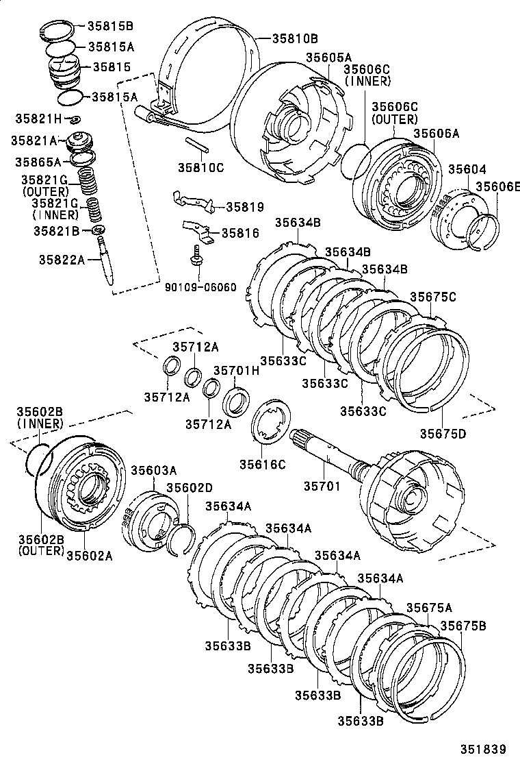 35633-33070 DISC, CLUTCH (FOR DIRECT MULTIPLE DISC CLUTCH) product image