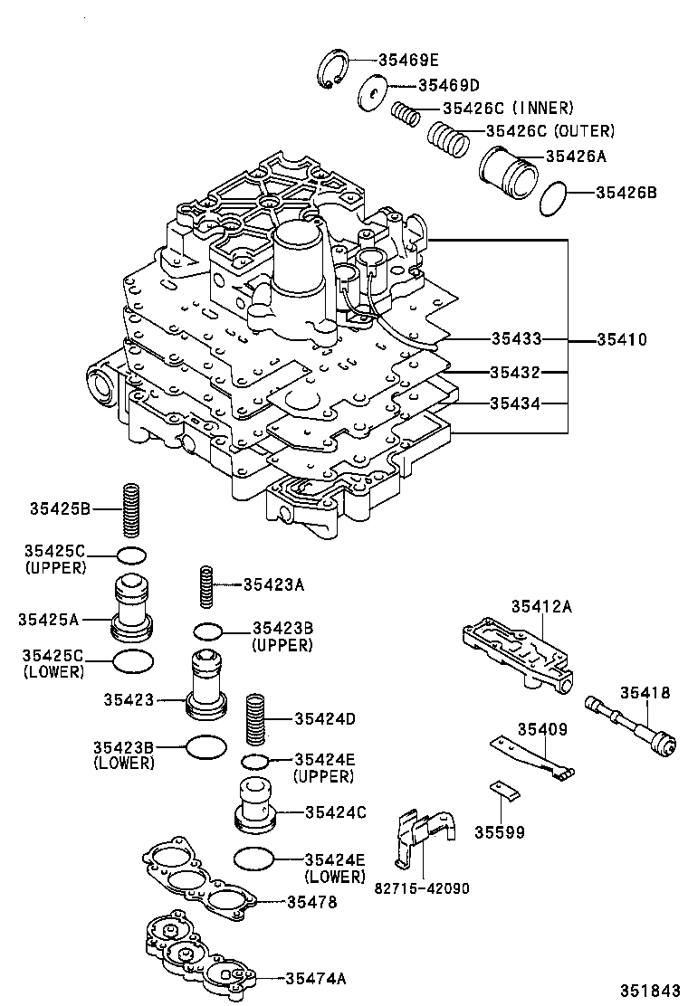 35410-42010 BODY ASSY, TRANSMISSION VALVE product image