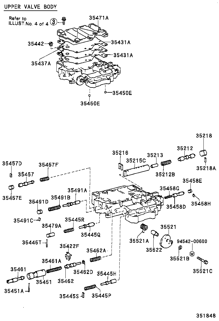35432-32100 PLATE, VALVE BODY, NO.1 product image