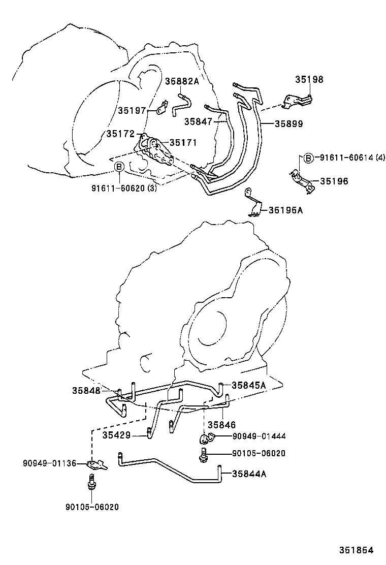 35196-21020 CLAMP, TRANSAXLE APPLY TUBE, NO.2 product image