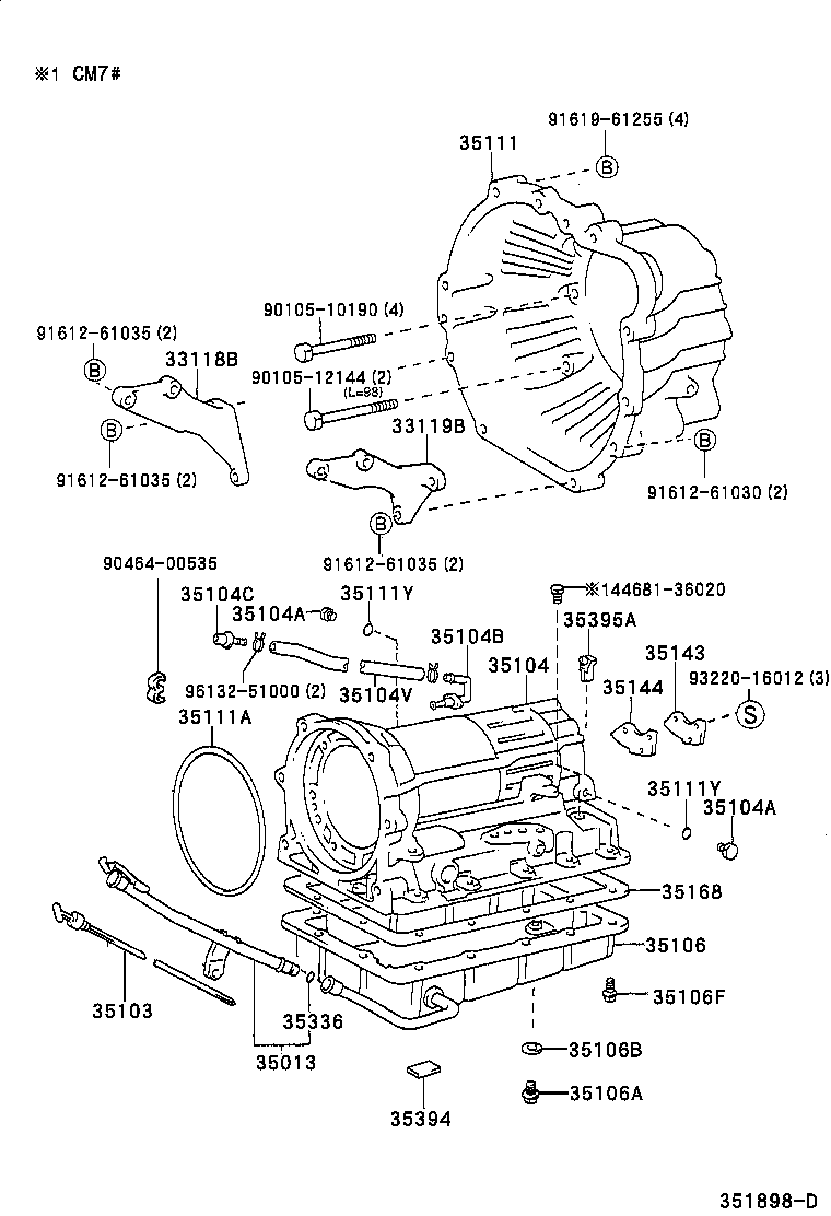 35103-27070 GAGE SUB-ASSY, TRANSMISSION OIL LEVEL product image