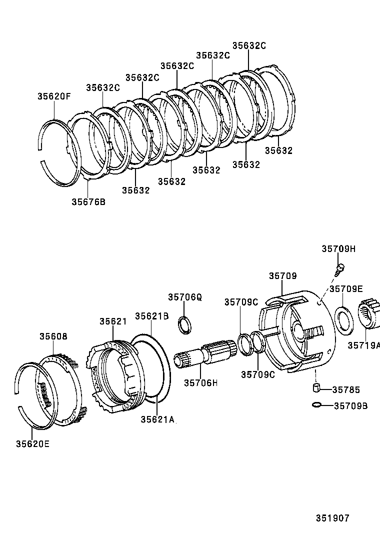 35719-60040 GEAR, REAR PLANETARY SUN product image