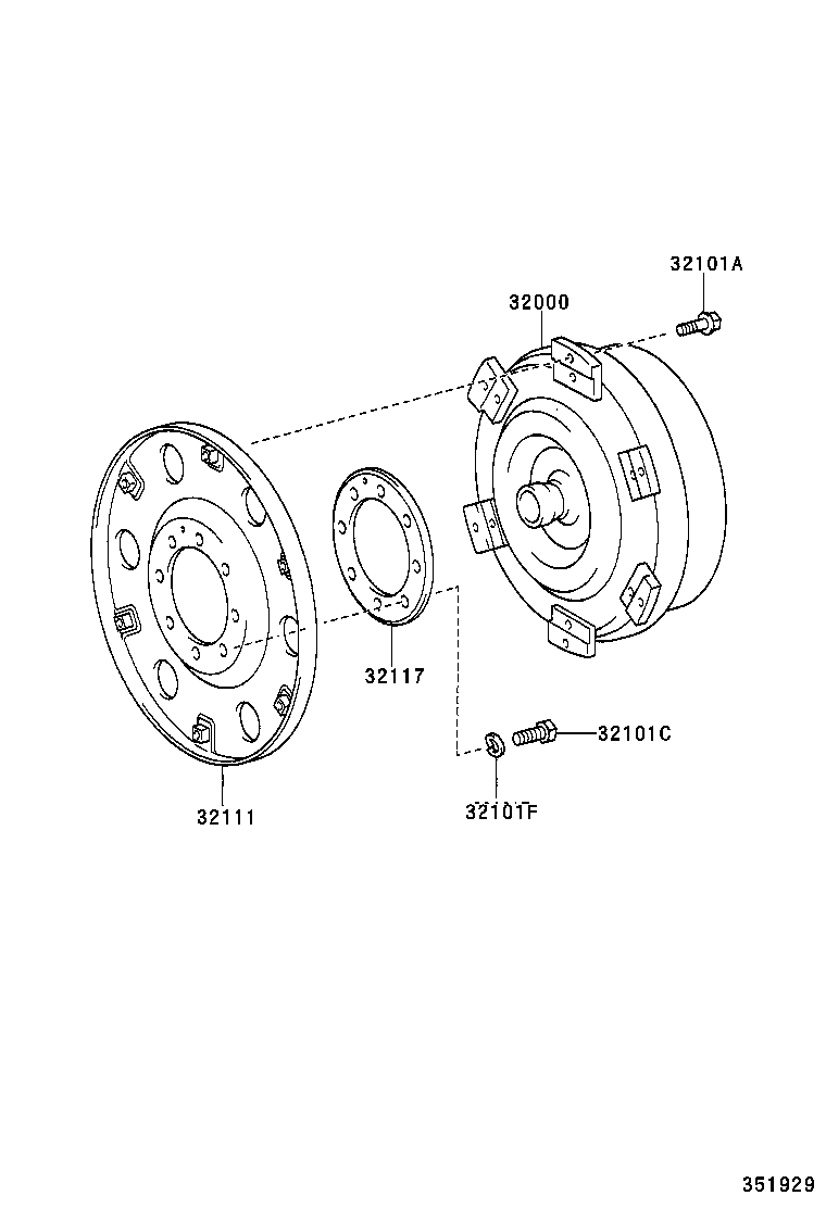 32117-37010 SPACER, DRIVE PLATE, REAR product image