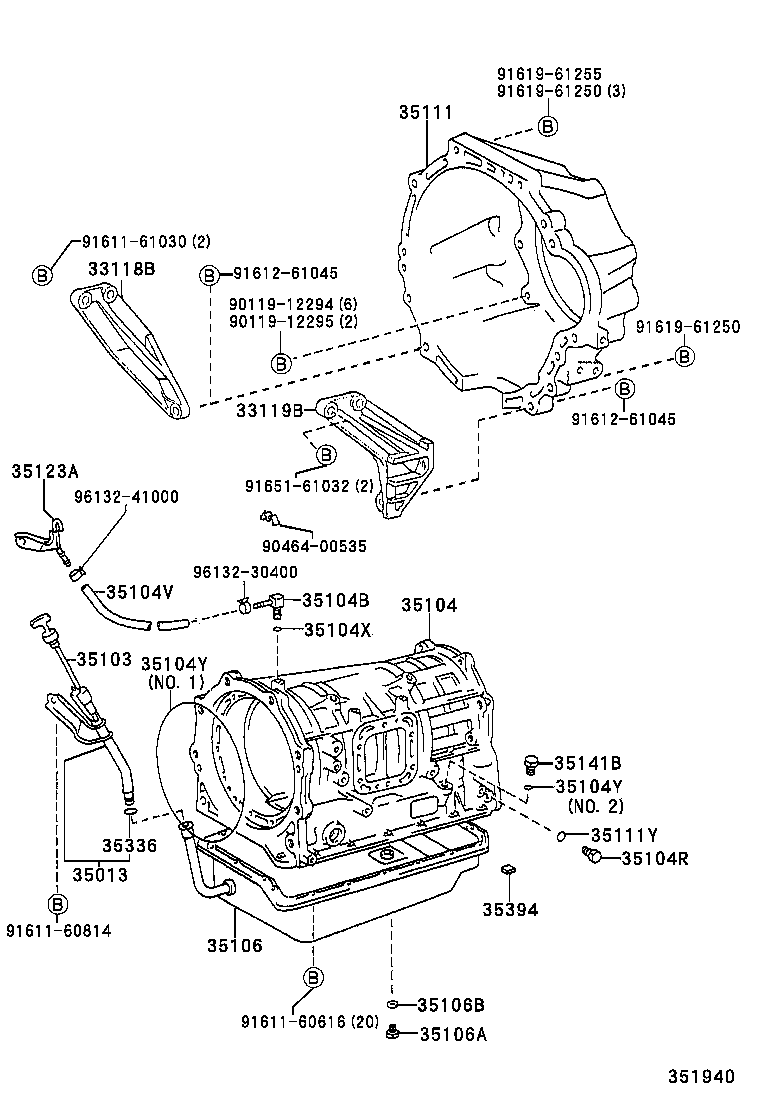 35013-25020 TUBE SUB-ASSY, TRANSMISSION OIL FILLER product image