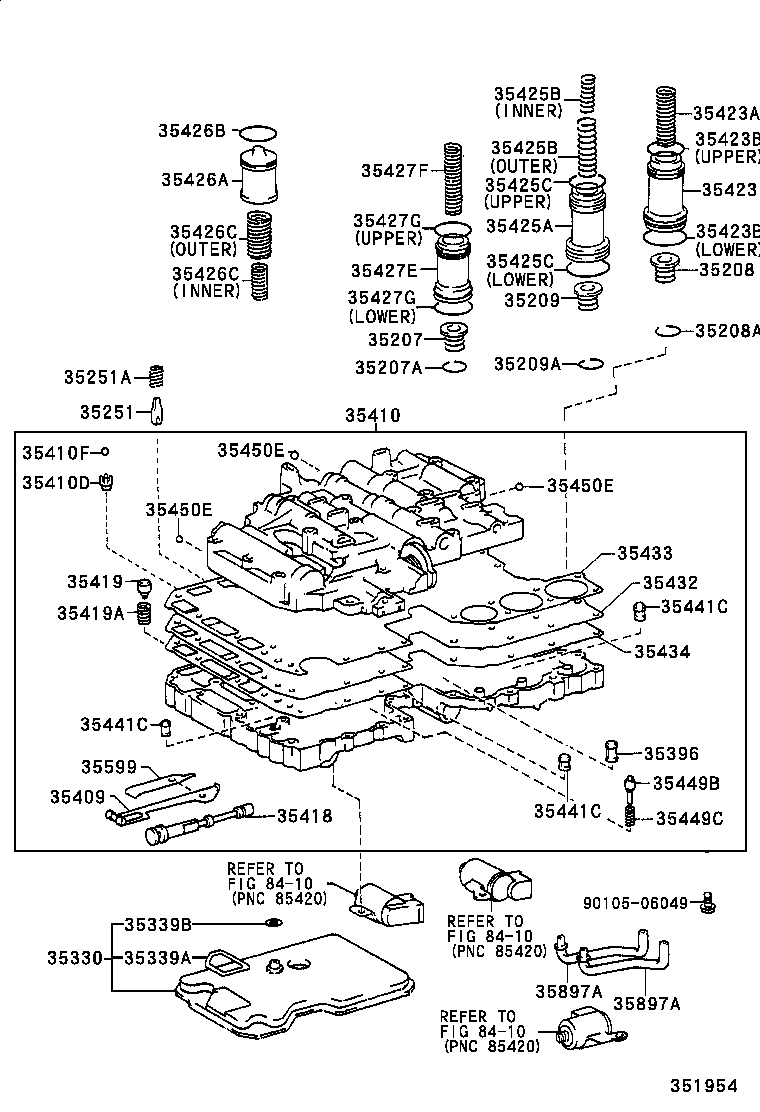 35260-60010 ACCUMLATOR ASSY, THROTTLE PRESSURE product image
