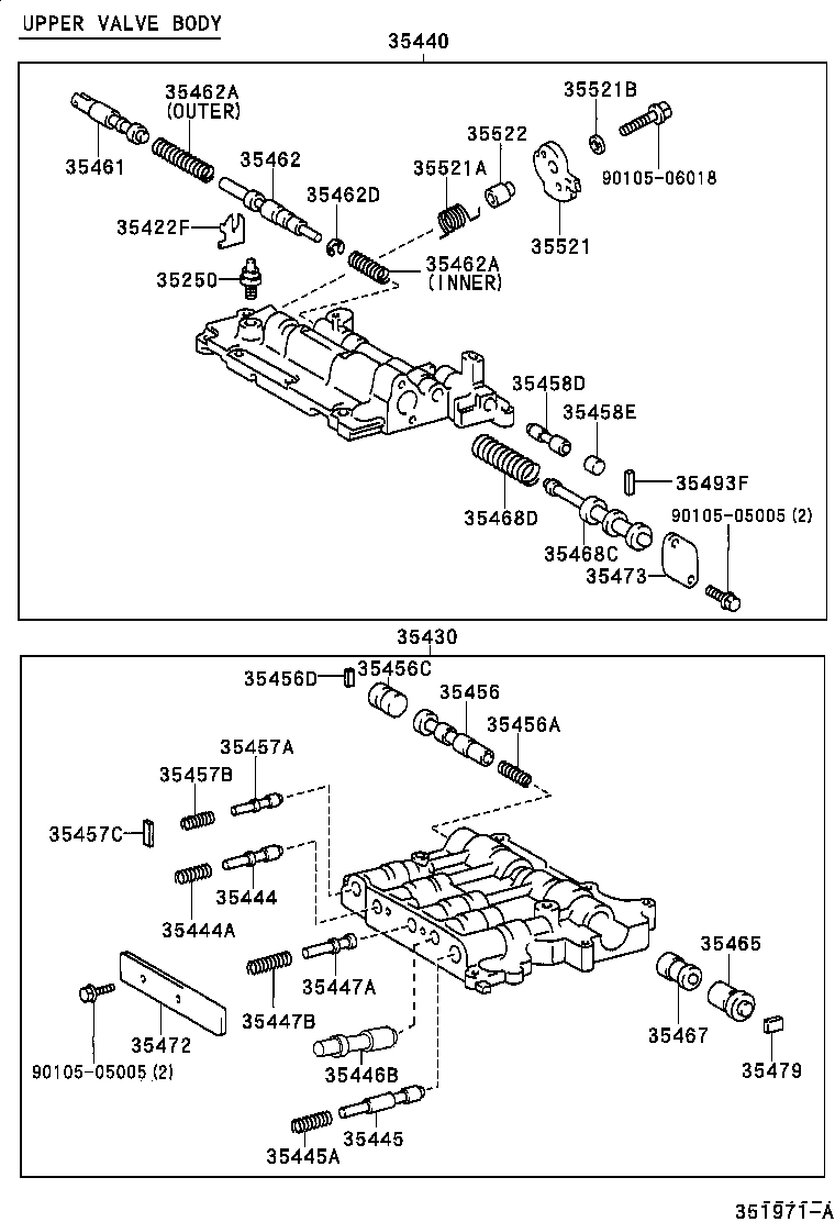 35432-28090 PLATE, VALVE BODY, NO.1 product image