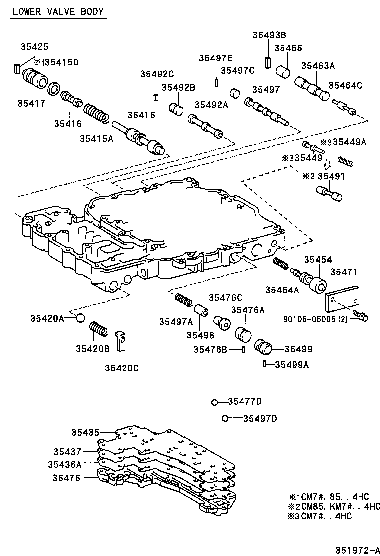 35432-28090 PLATE, VALVE BODY, NO.1 product image