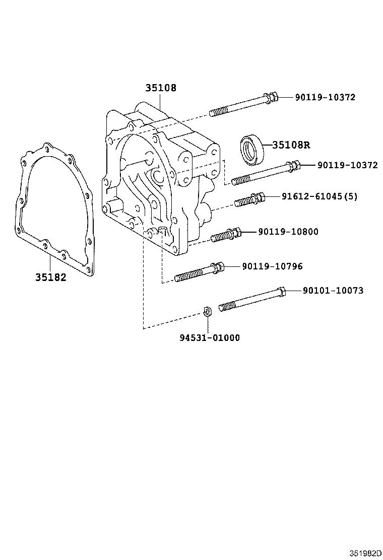 35108-36030 HOUSING SUB-ASSY, EXTENSION (ATM) product image