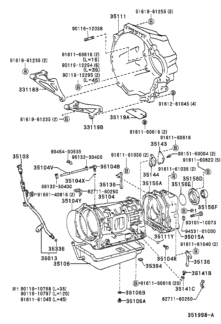 35013-65030 TUBE SUB-ASSY, TRANSMISSION OIL FILLER product image