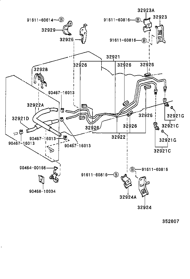 32941-25030 HOSE(FOR OIL COOLER INLET) product image