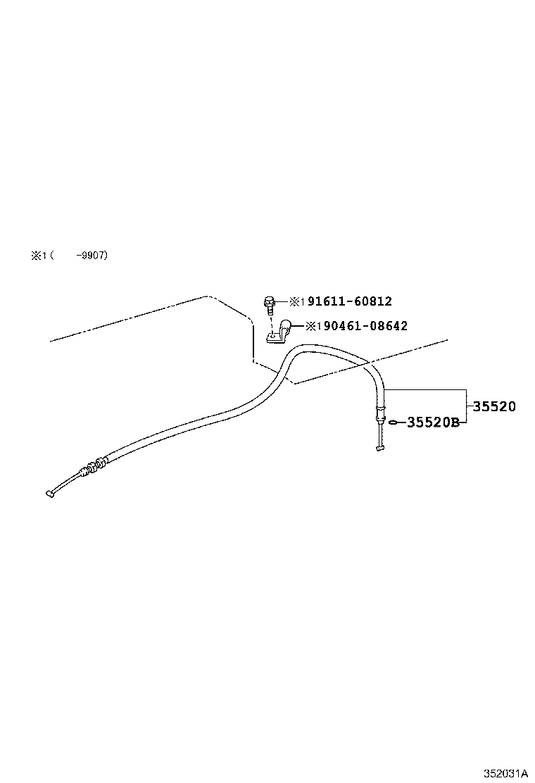 35573-36030 LEVER, TRANSMISSION CONTROL SHAFT, LH product image