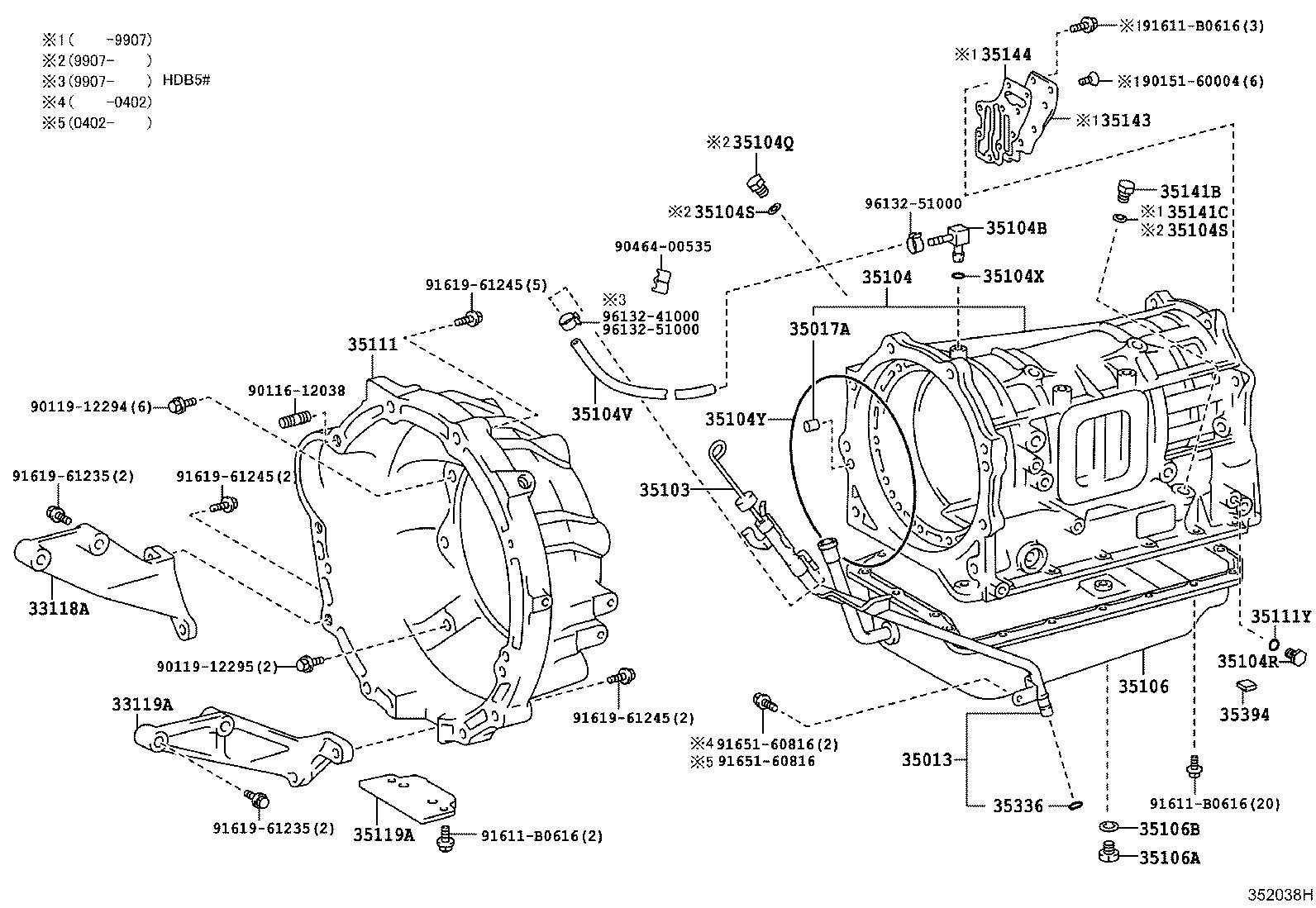 35013-36080 TUBE SUB-ASSY, TRANSMISSION OIL FILLER product image