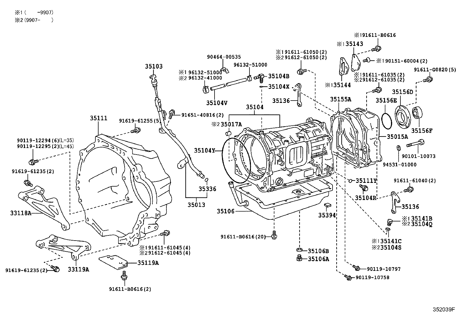 35013-36080 TUBE SUB-ASSY, TRANSMISSION OIL FILLER product image