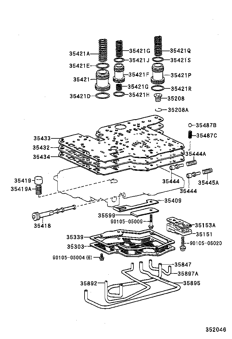35409-30030 SPRING SUB-ASSY, MANUAL DETENT product image