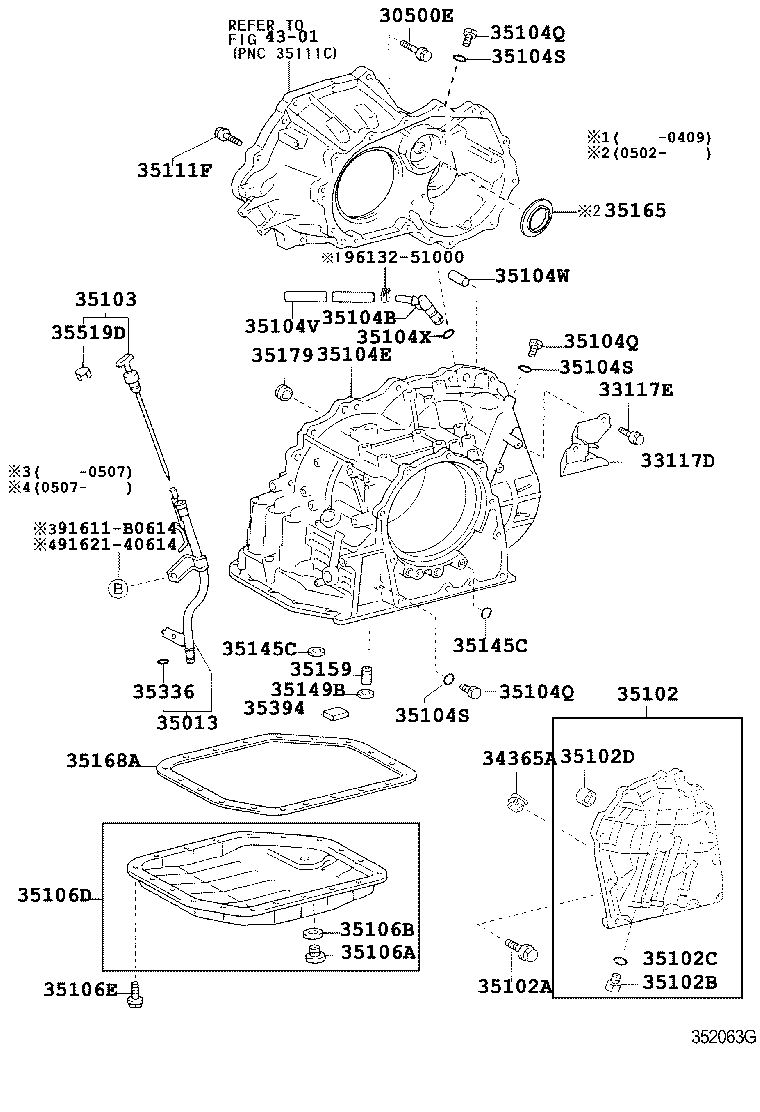 Toyota 35103-52030 GAGE SUB-ASSY, TRANSMISSION OIL LEVEL