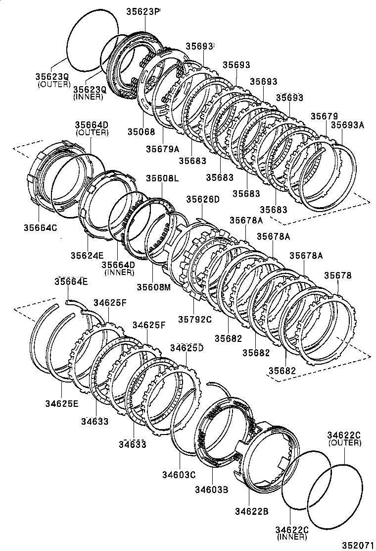 35618-52011 SPRING, 1ST & REVS BRAKE PISTON RETURN product image