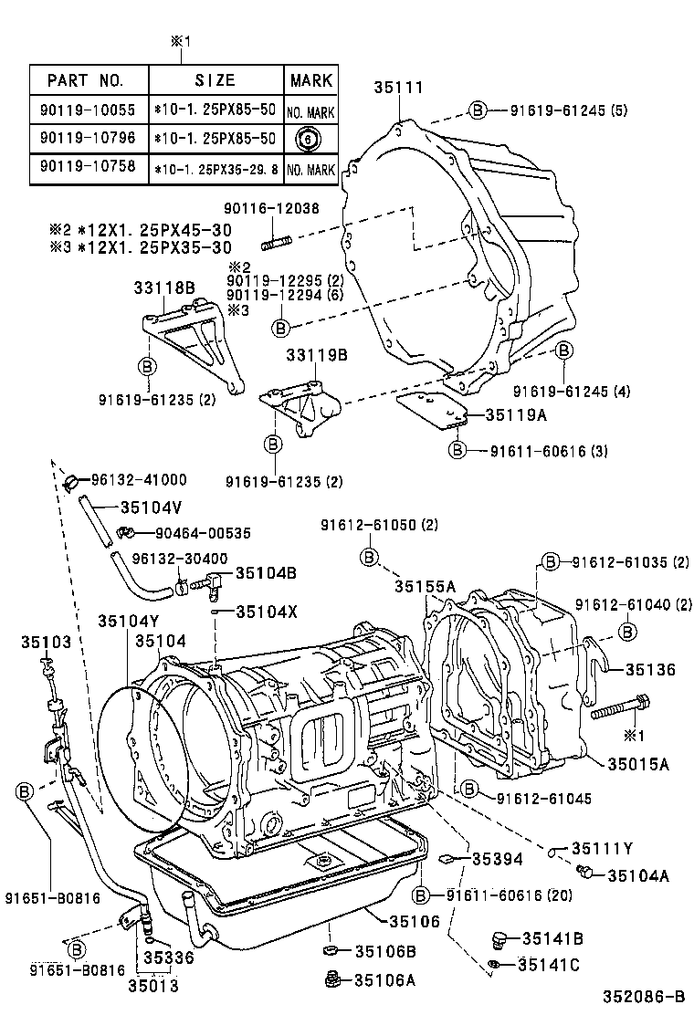 35013-60121 TUBE SUB-ASSY, TRANSMISSION OIL FILLER product image
