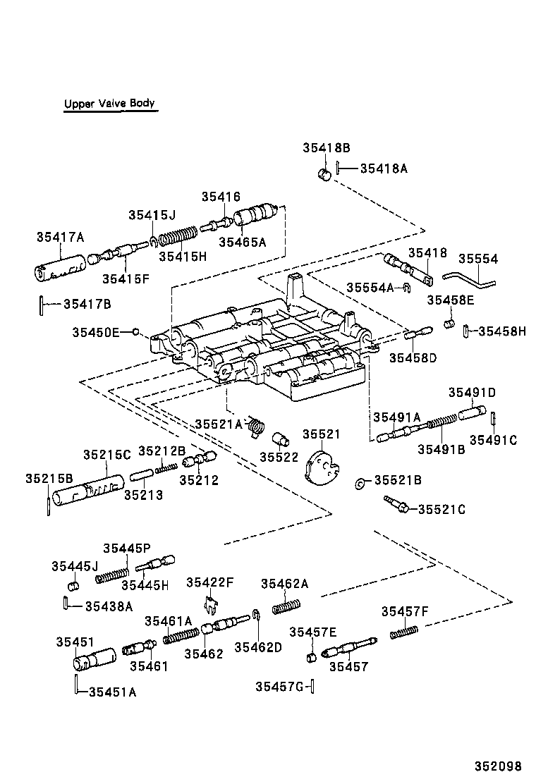 35410-12450 BODY ASSY, TRANSMISSION VALVE product image