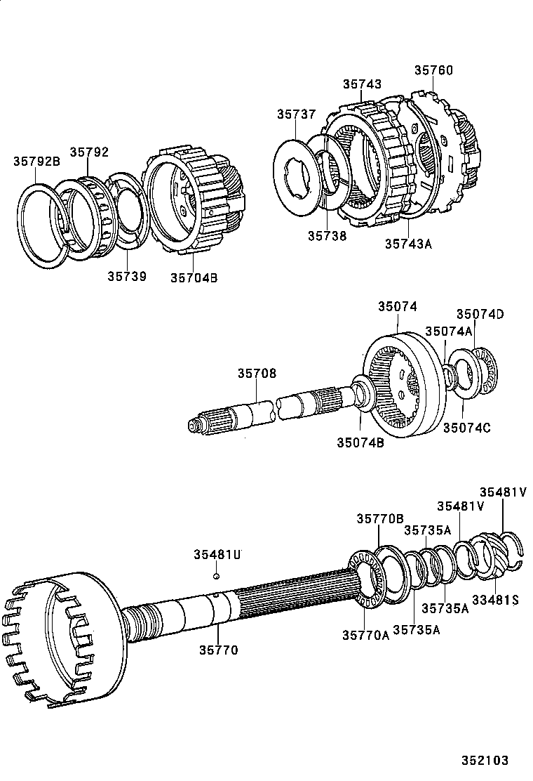 35720-35030 GEAR ASSY, FRONT PLANETARY product image