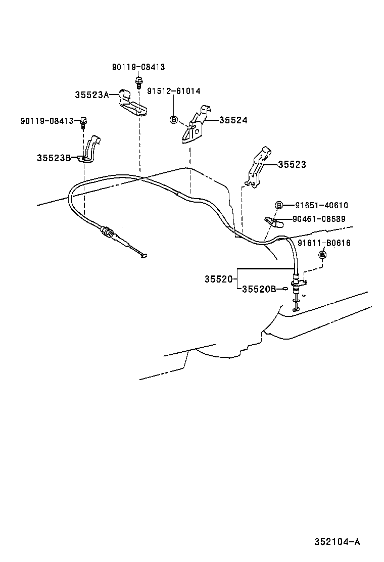 35520-35270 CABLE ASSY, THROTTLE product image