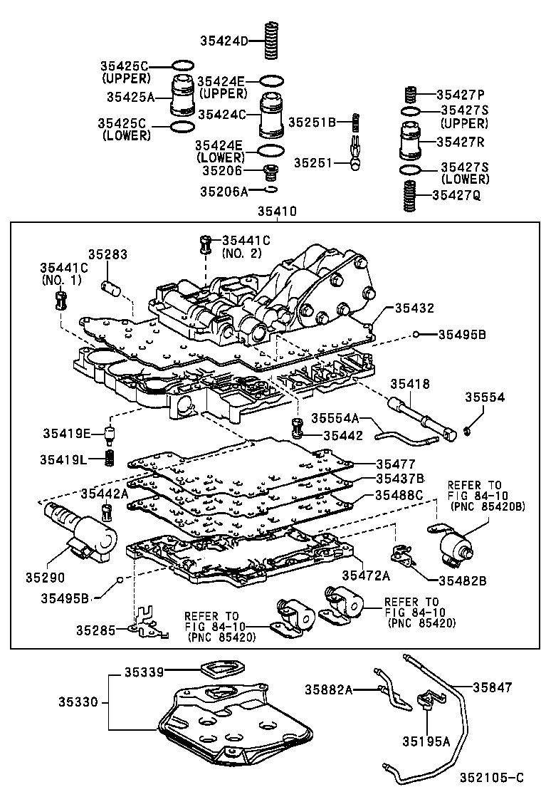 35410-52051 BODY ASSY, TRANSMISSION VALVE product image