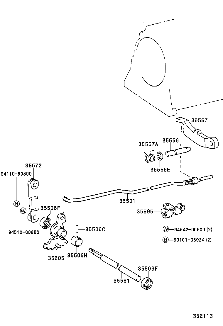 35520-26040 CABLE ASSY, THROTTLE product image