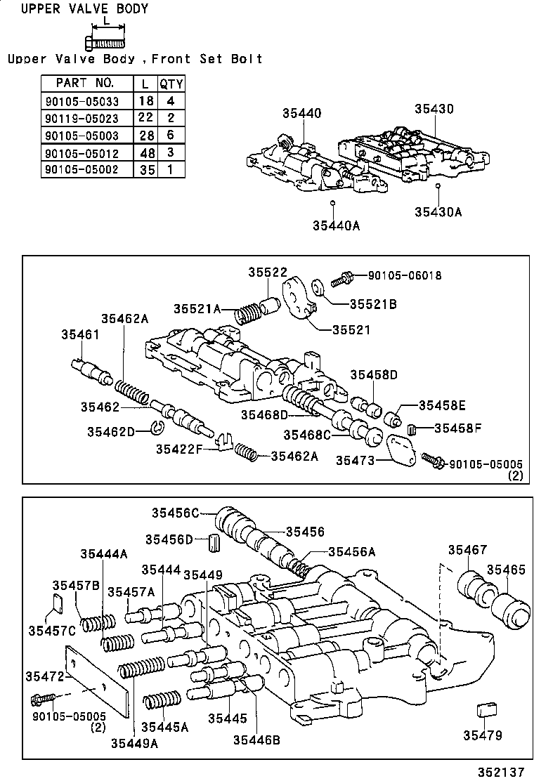 35481-24010 CLAMP, VALVE BODY WIRE HARNESS product image