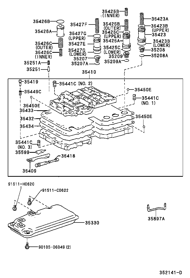 35410-35690 BODY ASSY, TRANSMISSION VALVE product image