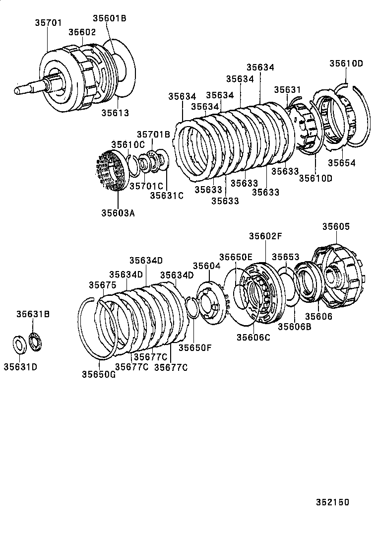 35701-60030 SHAFT SUB-ASSY, INPUT product image