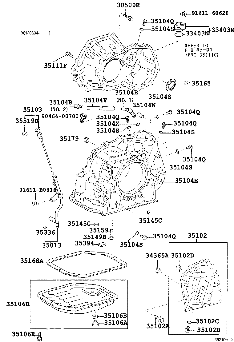 35013-20770 TUBE SUB-ASSY, TRANSMISSION OIL FILLER product image
