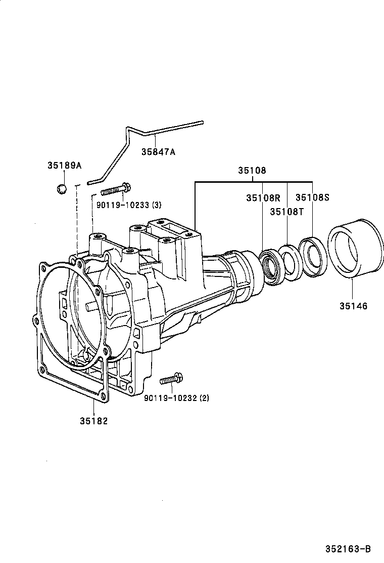 35015-26030 ADAPTER SUB-ASSY, TRANSMISSION CASE product image