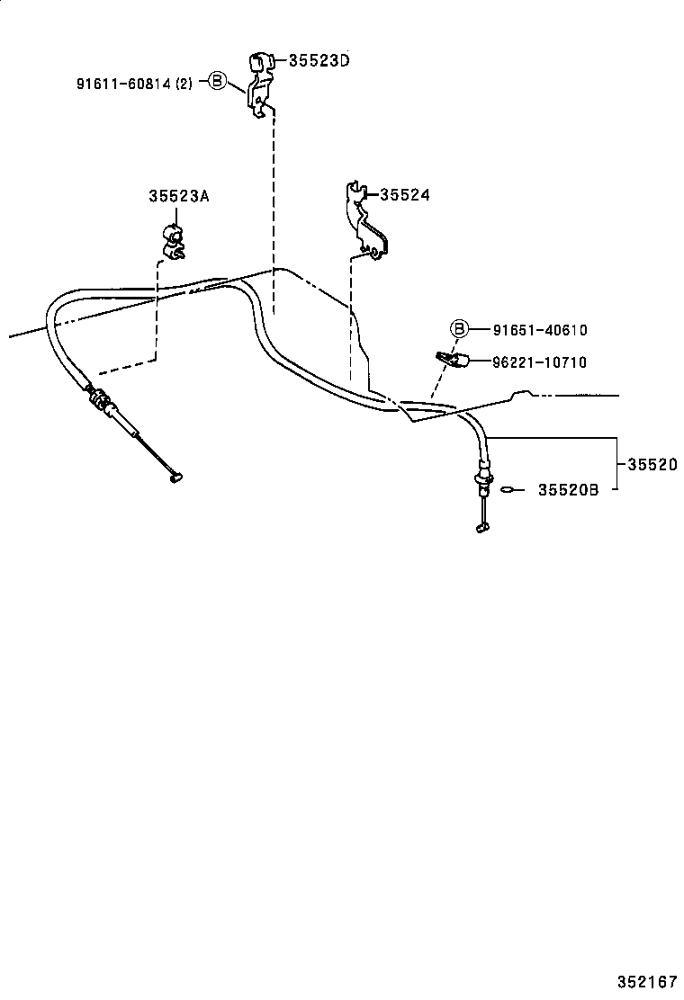 35573-26070 LEVER, TRANSMISSION CONTROL SHAFT, LH product image