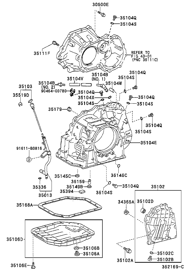 Toyota 35013-20880 TUBE SUB-ASSY, TRANSMISSION OIL FILLER
