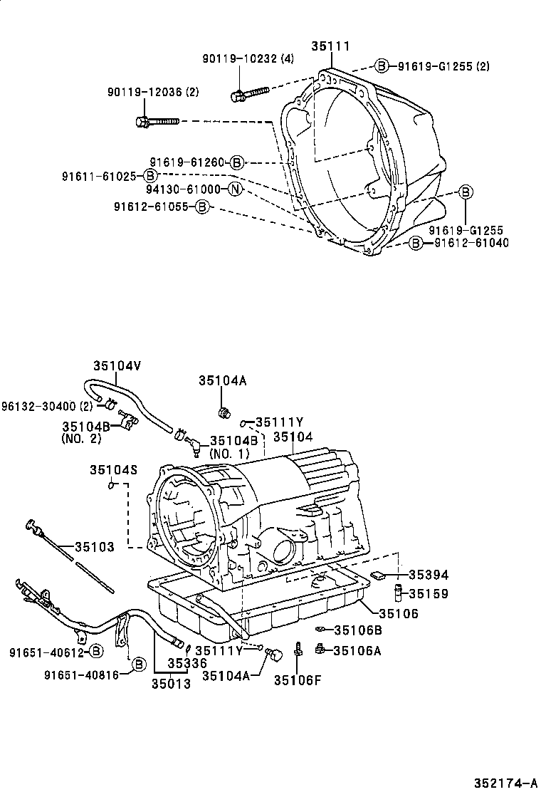 35103-26160 GAGE SUB-ASSY, TRANSMISSION OIL LEVEL product image