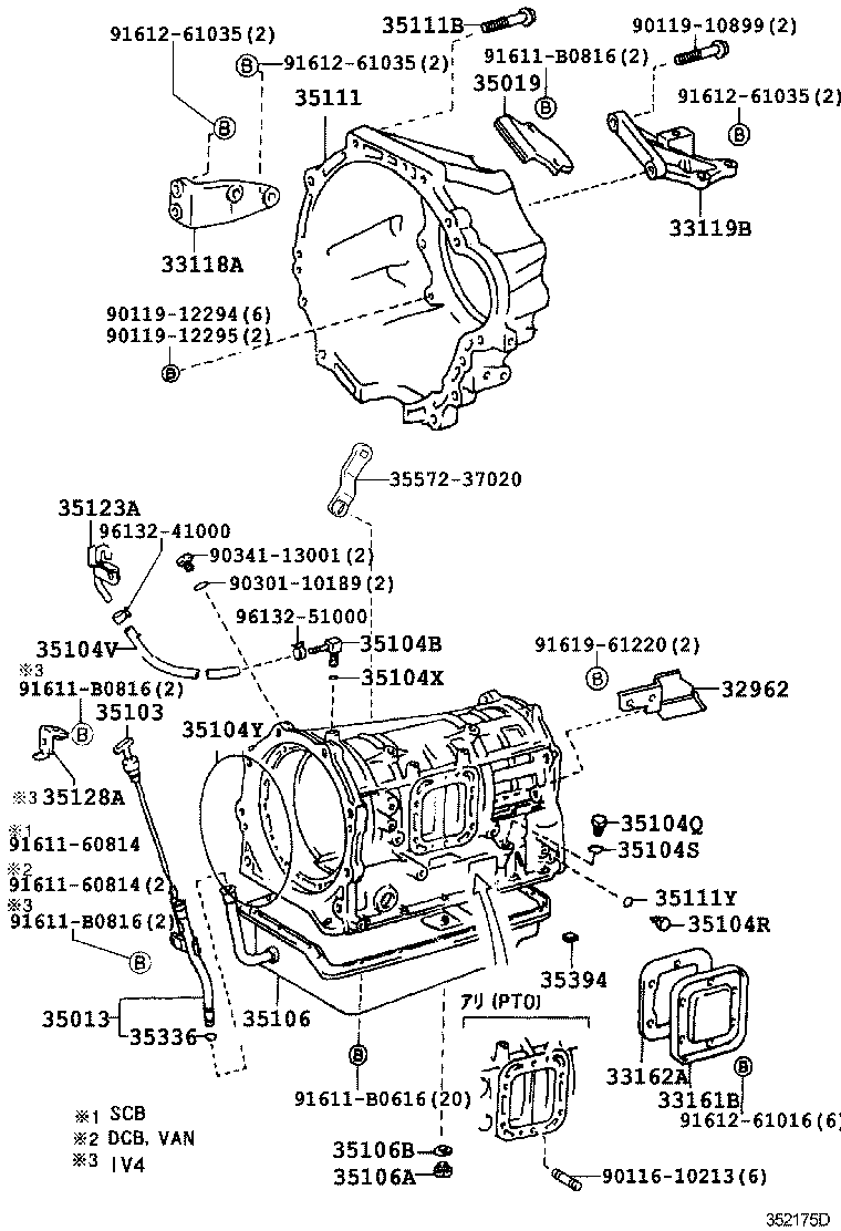 35013-37101 TUBE SUB-ASSY, TRANSMISSION OIL FILLER product image