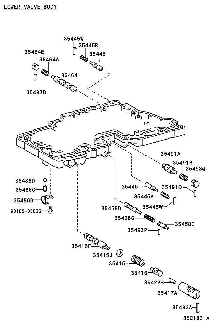 35432-26220 PLATE, VALVE BODY, NO.1 product image